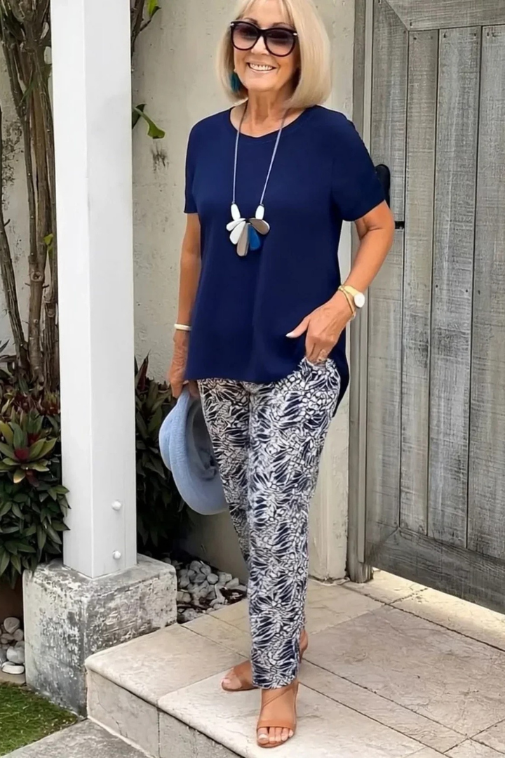 Bella | Cotton-Blend Two-Piece Set