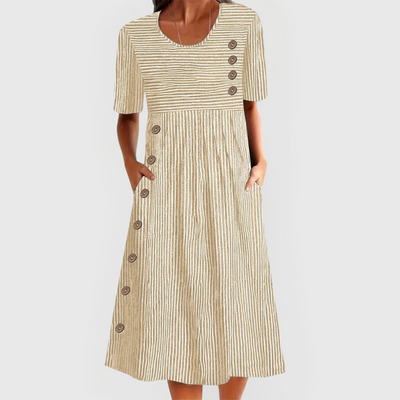 Sadie - Striped Midi Dress