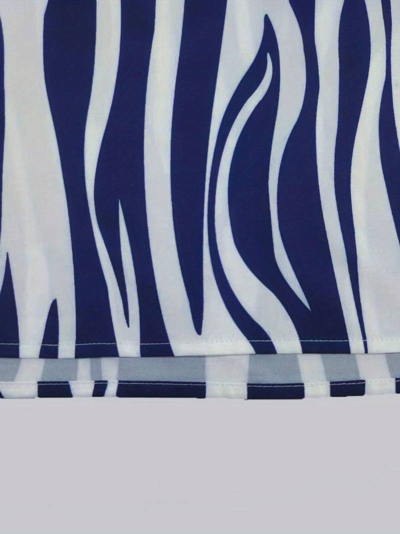 Eva ™ | Striking Striped Sleeveless Dress