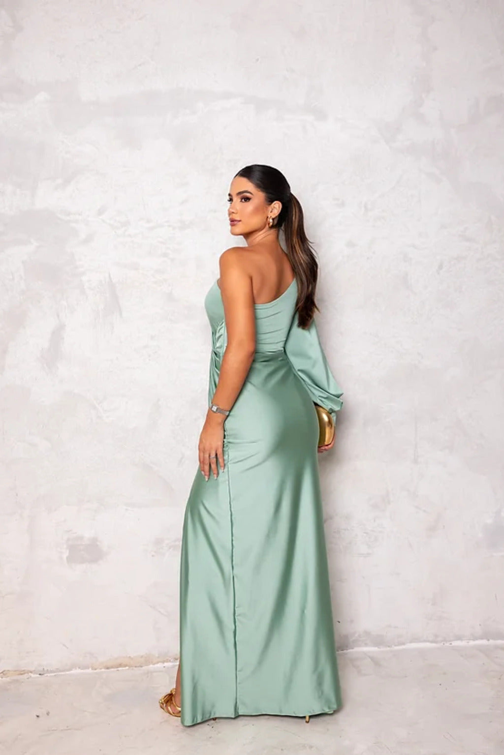 Florence ™ | Stylish One-Shoulder Satin Dress