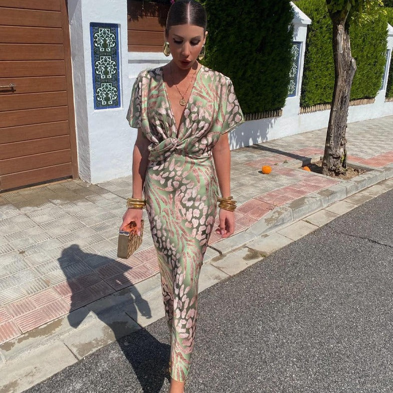 Rina | Elegant Effortless Chic Wrap Dress