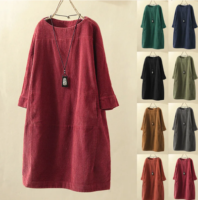 Emily™ | Stylish Casual Corduroy Dress