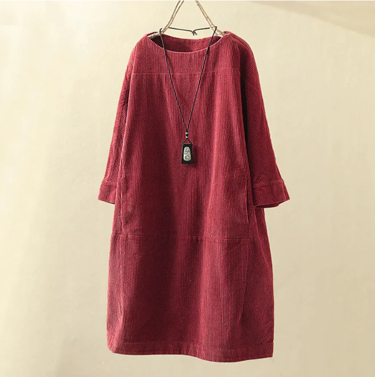 Emily™ | Stylish Casual Corduroy Dress