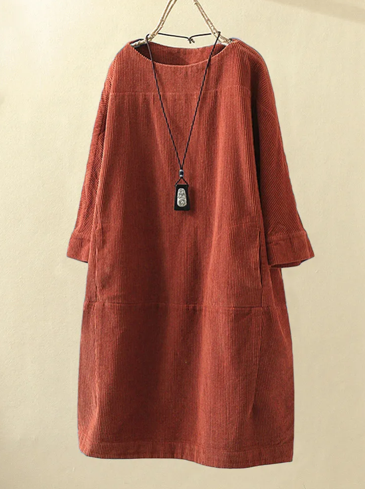 Emily™ | Stylish Casual Corduroy Dress