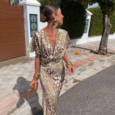 Rina | Elegant Effortless Chic Wrap Dress