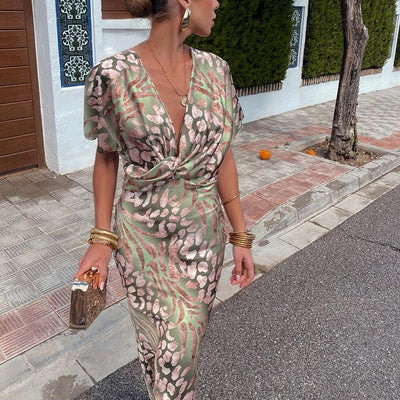 Rina | Elegant Effortless Chic Wrap Dress