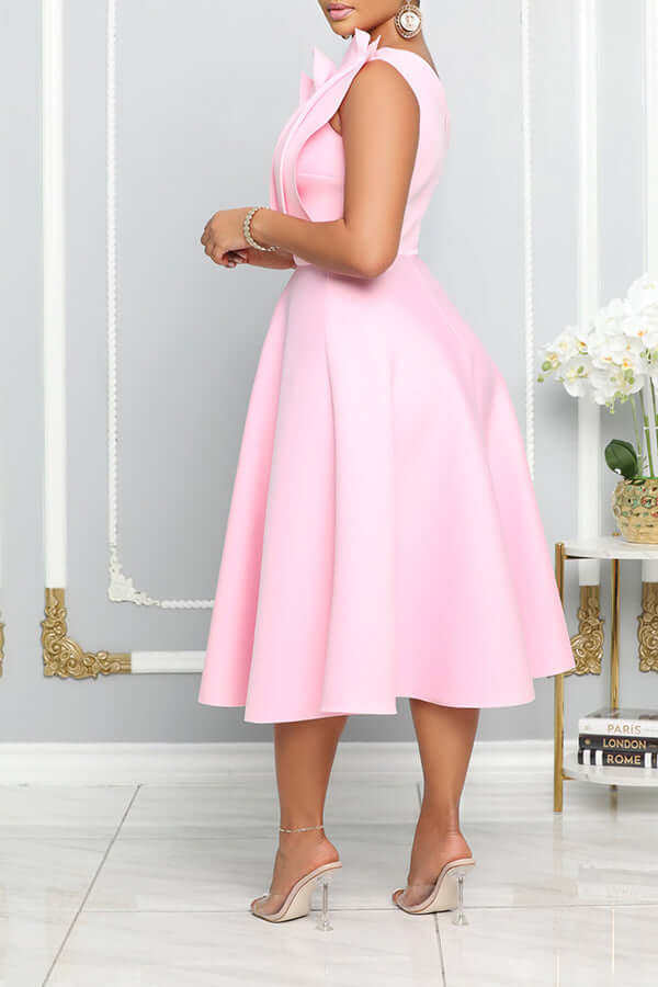 Natalia | Stylish One-Shoulder Midi Dress