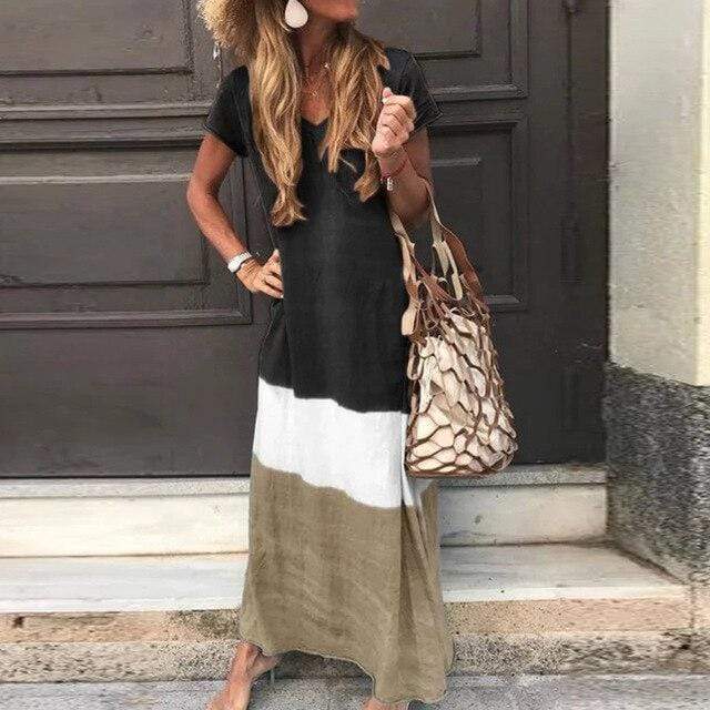 Marigold™ | Block Maxi Dress