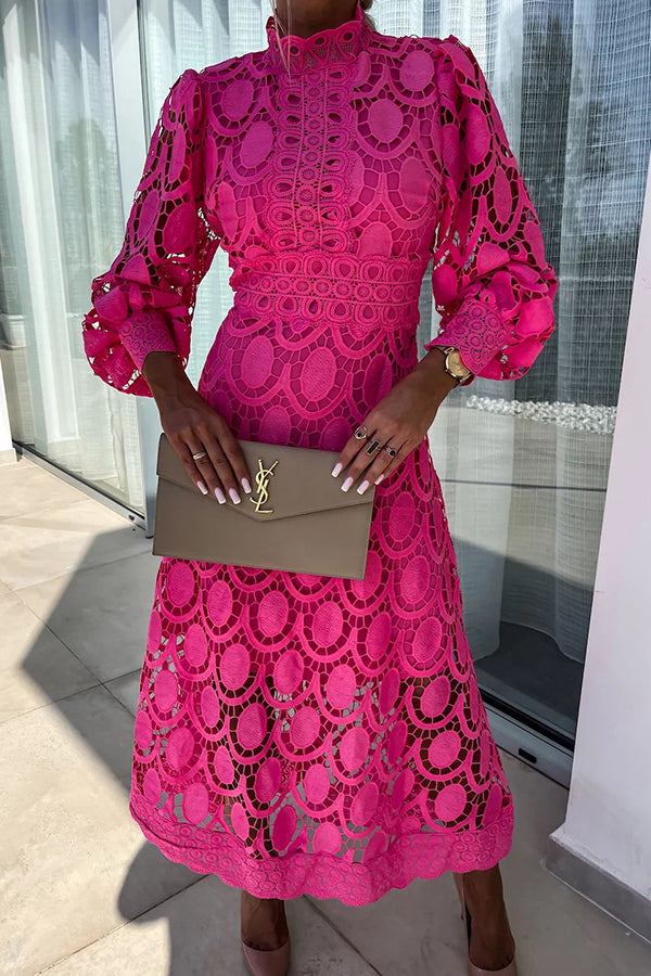 Elizabeth™ | Chic Lace High Neck Dress