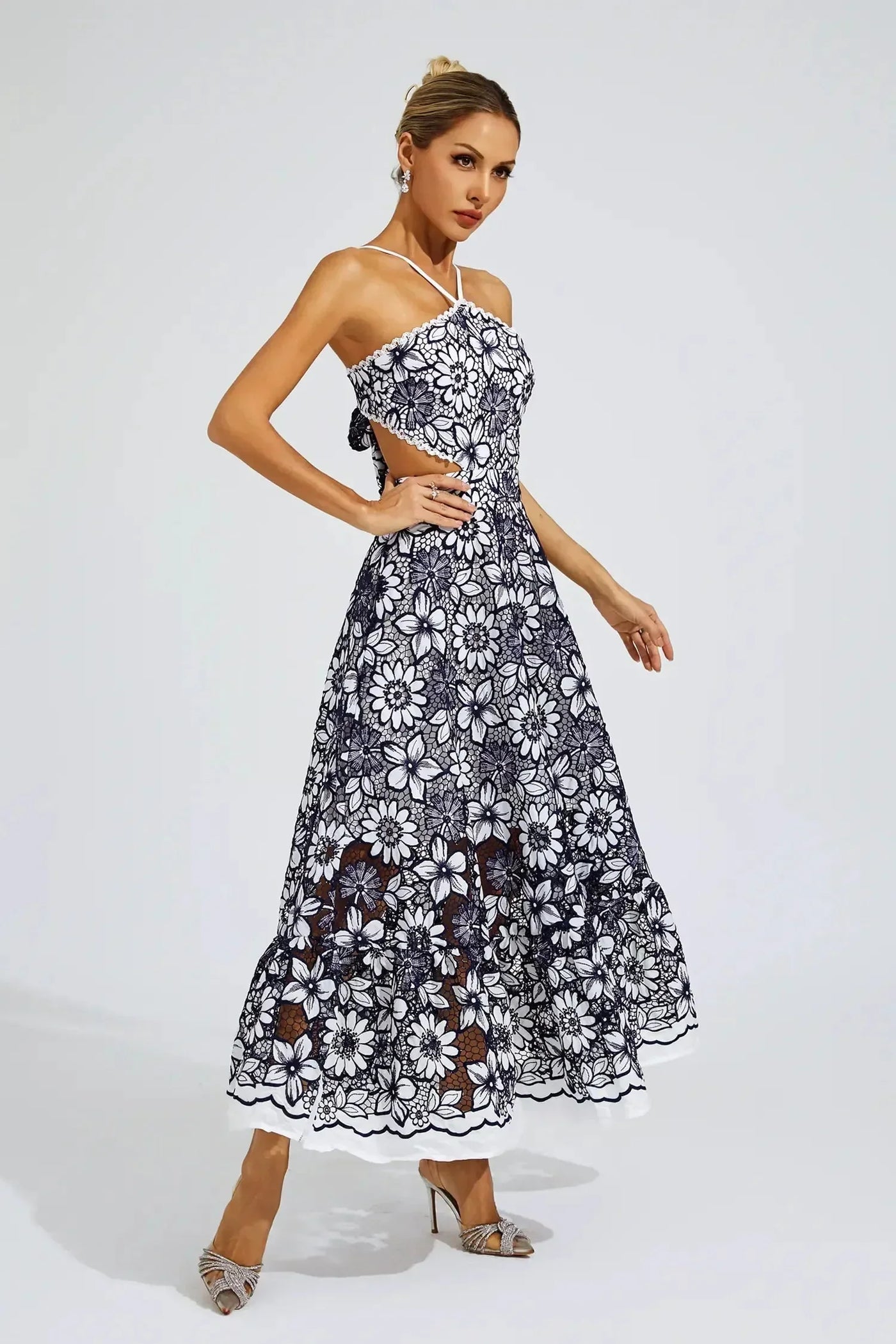 Elora™ | Cut-Out Halter Dress