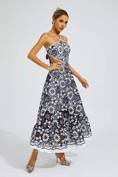 Elora™ | Cut-Out Halter Dress