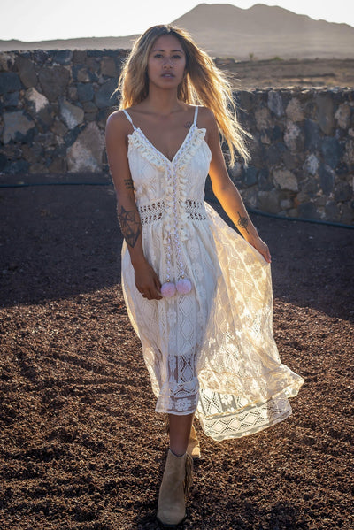 Stine | Stylish Lace Maxi Dress